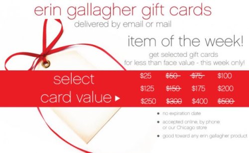 erin gallagher gift card!